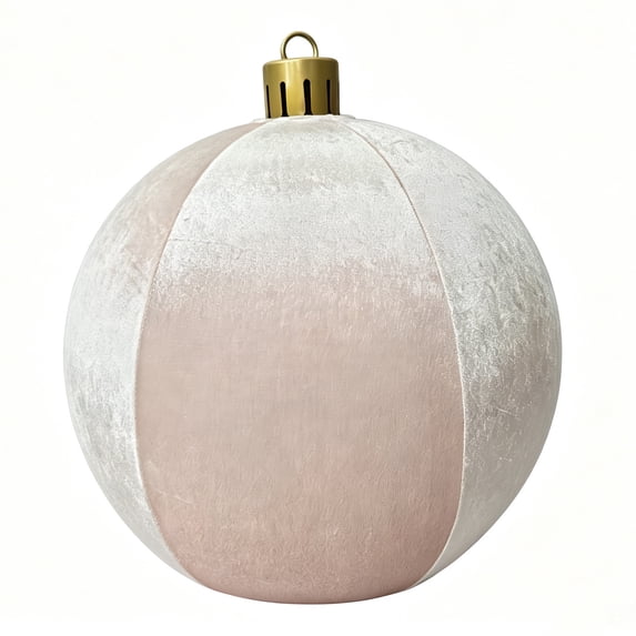 Large Inflatable Christmas Ornament Balls for Storefront Windows & Outdoor Holiday Decor Ball (60cm/23.62in)