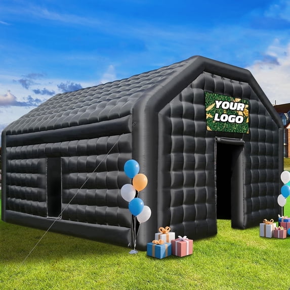 Large Inflatable Nightclub Tent 20X16.5X12Ft with Blower, Black Party ...