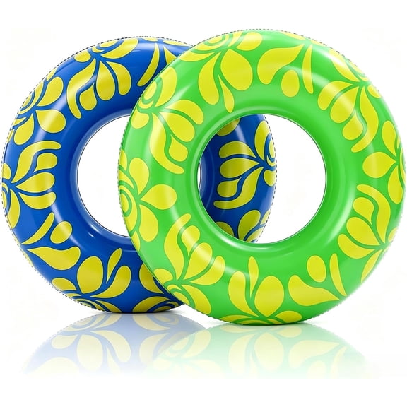 Large Inflatable Pool Float for Adult,Pool Inner Tubes -36inch Premium Swim Ring Pool Lounger Vinyl Flotation Pool Floats for The Beach, Party, Vacation, Pool Party