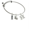 thumbnail image 1 of Large Initial - H - Big Sister Heart Expandable Bangle Bracelet, 1 of 1