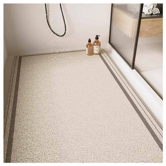 Large Inside Loofah Bath Mat for Bathroom with Drain,Comfort PVC Massage Bathroom Floor Mat,Quick Drying Bathmat Non-Slip Shower Mat