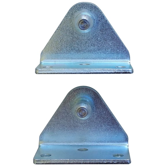Large Inside Mount Angled Lift Support Bracket - Zinc Plated 10 Gauge Steel - 10mm Ball Stud - Gas Shock Mounting - Lid Strut Prop Spring Mount