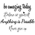 thumbnail image 1 of Large Inspirational Quote Wall Decals, Removable Positive Saying Lettering Stickers, Motivational Word Peel and Stick for Classroom Home Living Room Bedroom Office DIY Art Decor, 1 of 7