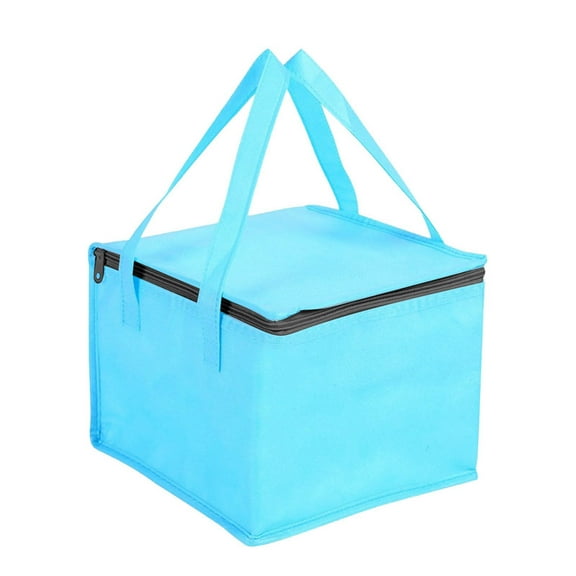 Large Insulated Food Bag with Aluminum Foil Lining | 30x30x35cm Thermal Storage Carrier for Picnics, Work Lunches & Outdoor Meals | Portable Cooler & Warmer Bag