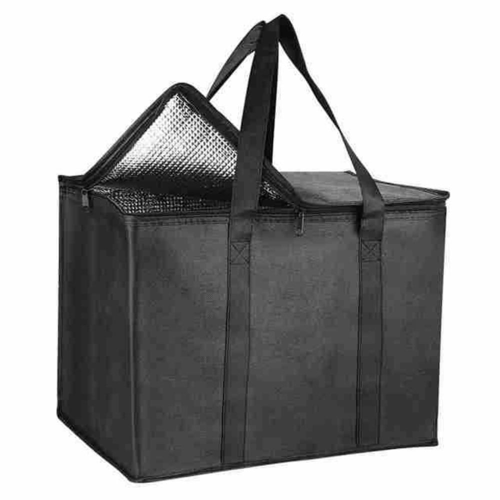 Large Insulated Grocery Shopping Bags Reusable Bag Thermal Zipper Collapsible Recycled Material Delivery Groceries for Camping Travel Shopping