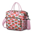 thumbnail image 1 of Large Insulated Lunch Bag Box Women Strawberry Leakproof Waterproof Leakproof Lunch Box with Multi Pockets Removable Strap for Office Use Holiday or Birthday Presents Like for Mother’s Day or Christm, 1 of 7