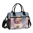 thumbnail image 1 of Large Insulated Lunch Bags for Women Men Leakproof Thermal Meal Lunch Tote Bag for Office Work Picnic Travel Hedgehog Playing The Violin 12L, 1 of 6