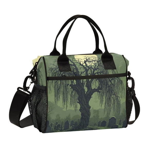 Large Insulated Lunch Bags for Women Men Leakproof Thermal Meal Lunch Tote Bag for Office Work Picnic Travel Old Willow Tree 9L