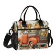thumbnail image 1 of Large Insulated Lunch Bags for Women Men Leakproof Thermal Meal Lunch Tote Bag for Office Work Picnic Travel Truck Full Of Pumpkins 9L, 1 of 6