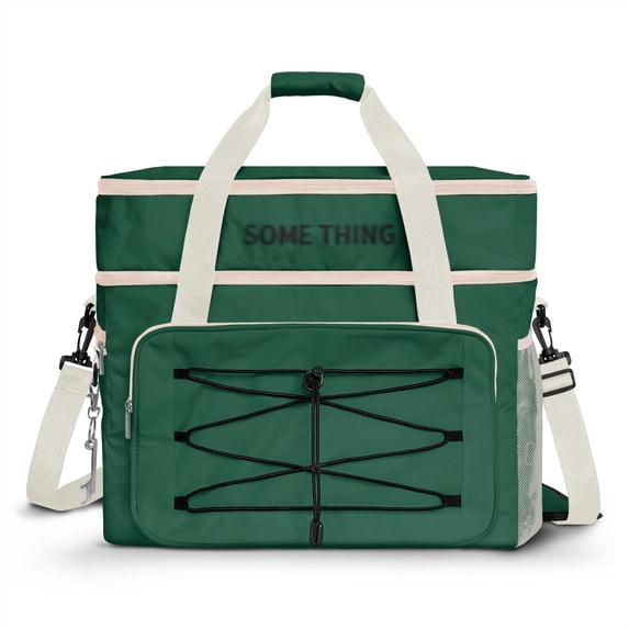 Large Insulated Picnic Backpack Cooler - Waterproof 600D Oxford, Leak-Proof Double Compartments, Foldable Design for Travel, Camping, and Outdoor Activities