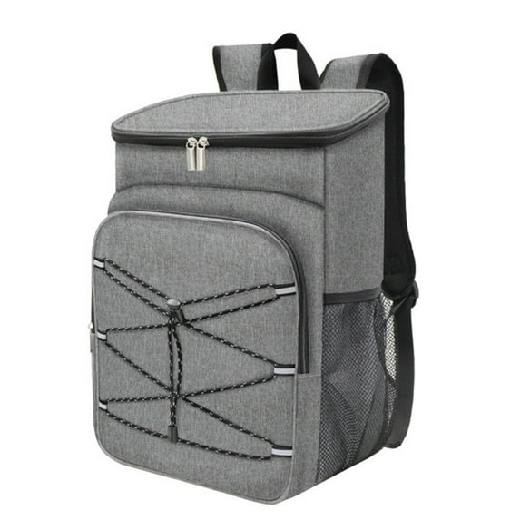Large Insulated Thermal Cooler Bag Waterproof Cooler Backpack for Camping Picnic Grey