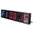 Large Interval Gym Clock for Workouts Size 20x4.7in. Operated by
