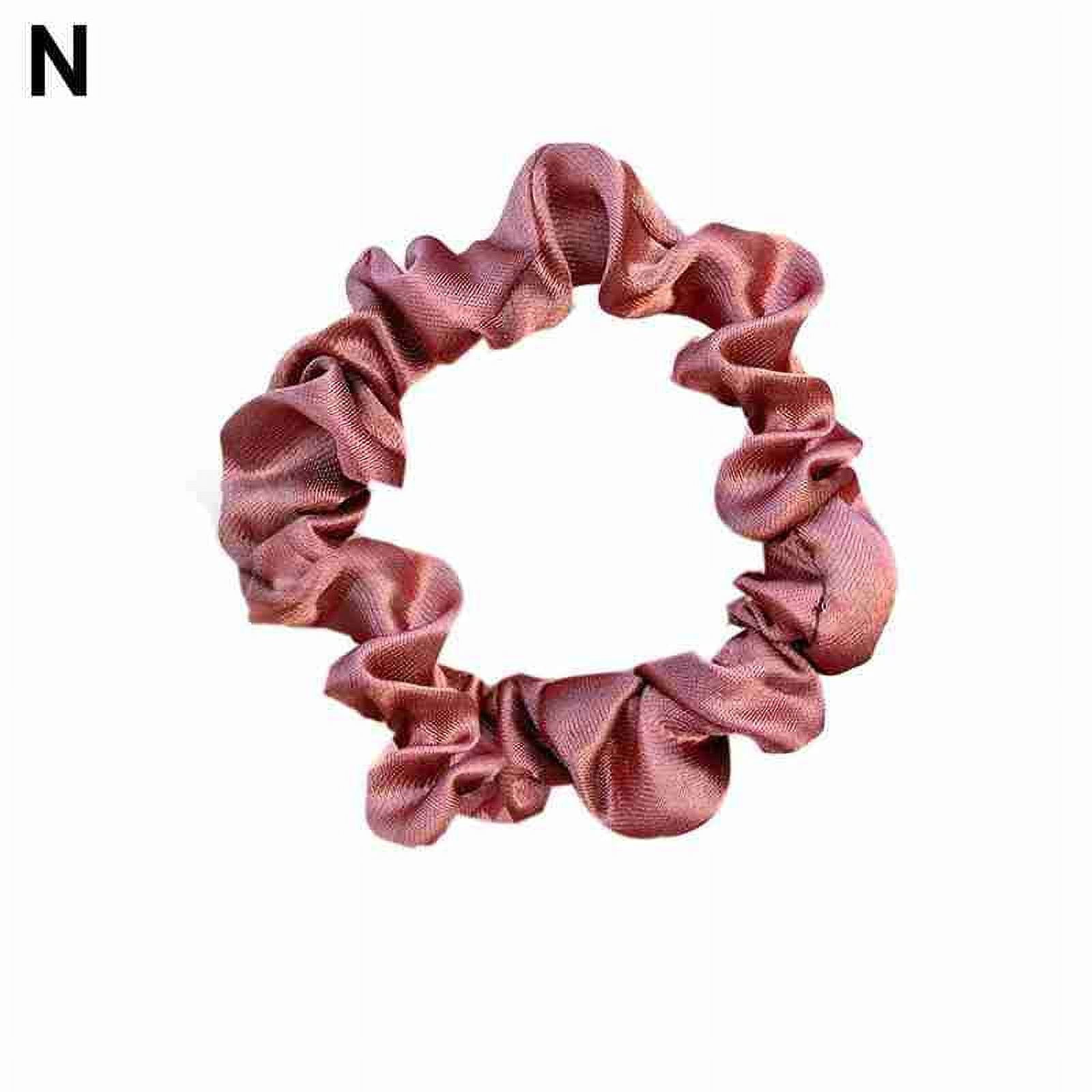 Large Intestine Circle Hair Tie Set Pure Color Cloth Hair Tie Headdress