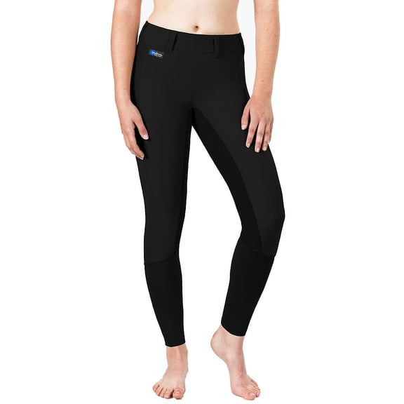 Large Irideon Cadence Stretch Cord Breeches Long Full Seat Black