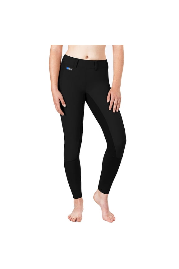 Large Irideon Cadence Stretch Cord Breeches Long Full Seat Black