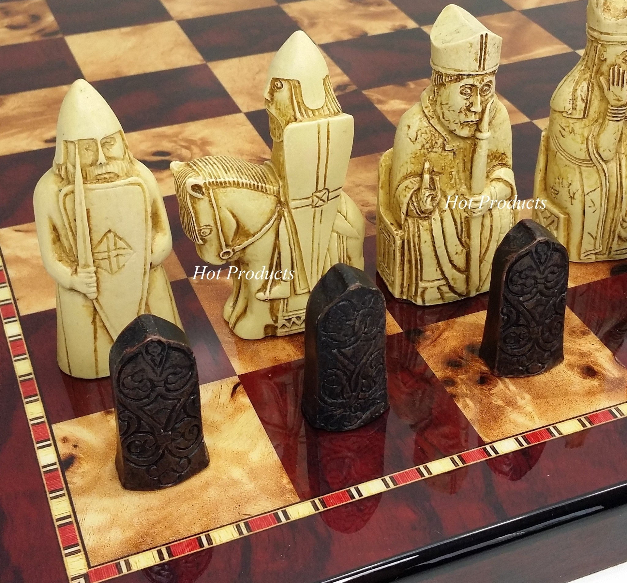 Large Isle of Lewis Chess Set 3 1/2