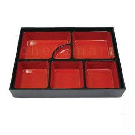 Large Japanese Bento Box 6 Compartmets 14x10.5in #WZ135 