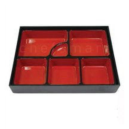 Large Japanese Bento Box 6 Compartmets 14x10.5in #WZ135