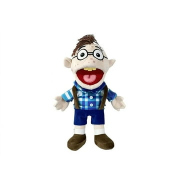 Large Jeffy Boy Hand Puppet Children Soft Doll Funny Party Props Christmas Doll Plush Toys Puppet Kids Gift (Cody)