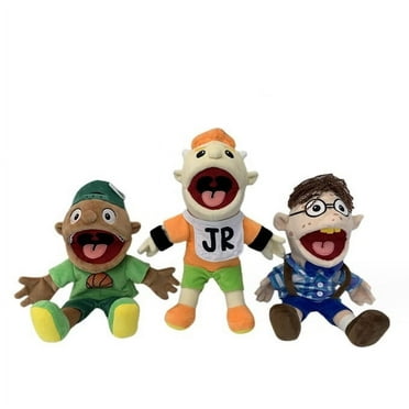Large Jeffy Boy Hand Puppet Children Soft Doll Funny Party Props Christmas Doll Plush Toys Puppet Kids Gift (Joseph)