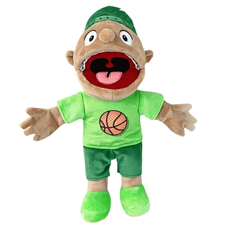 Large Jeffy Boy Hand Puppet Children Soft Doll Funny Party Props