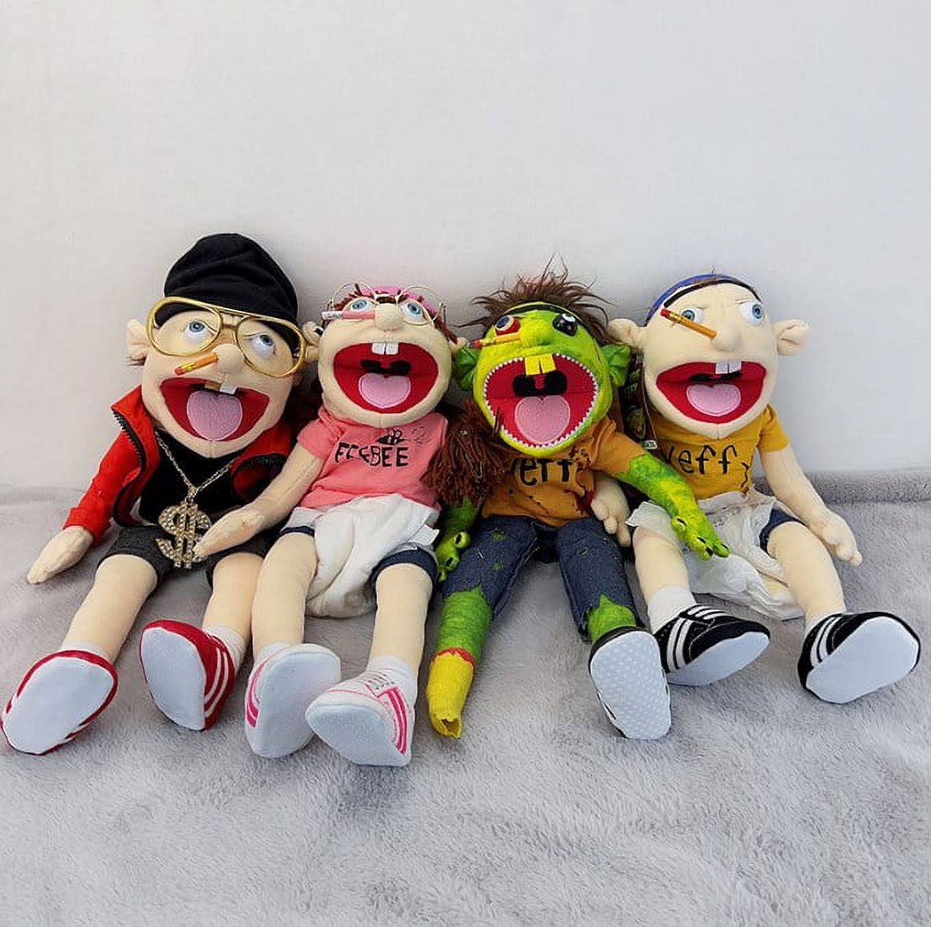 New Jeffy Puppet Jeffy Hand Puppet Plush Toy Stuffed Doll Kids Birthday  Gift Toy