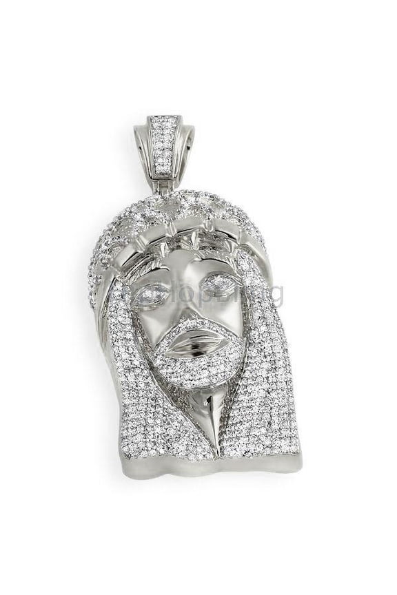 Large Jesus Micro Pave CZ Hip Hop Pendant