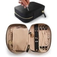 thumbnail image 1 of Large Jewelry Travel Organizer with Full-Grain Scratch-Proof Leather by Case Elegance, 1 of 14