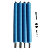 Large Jump Bed Pole Replacement With Foam Sleeve With Screws For 6-16Ft Jump Bed Trampolines Posts Poles Railings Steel Tube