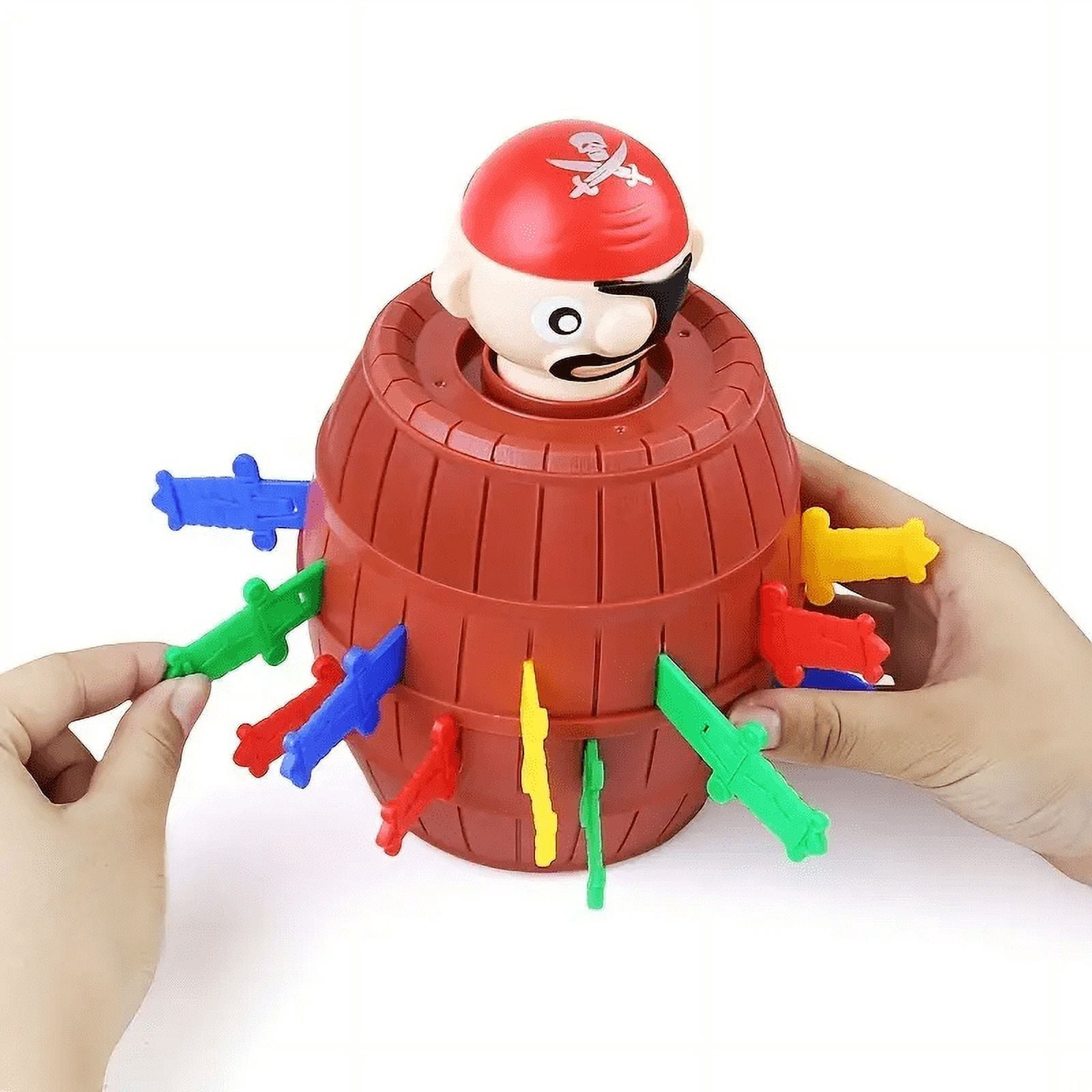 Large Jumping Pirate Game  Classic Childrens Pop Up Sword and Barrell Action Game Skill Hand Reaction Funny Board Gift,Big One
