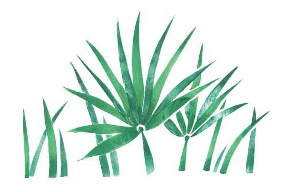 Large Jungle Grass Wall Stencil SKU 2854B by Designer Stencils