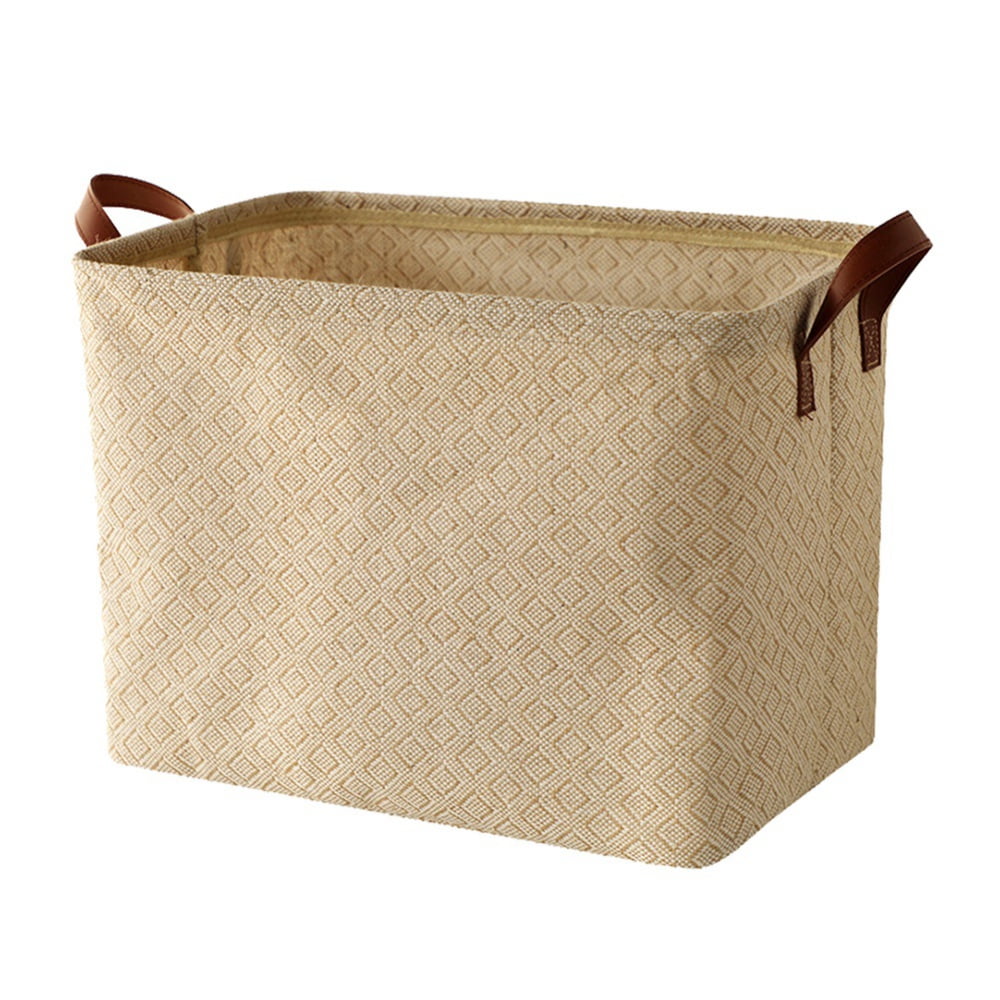 Large Jute Storage Bin 15 x 11 x 11 inches large enough for Toy Storage Storage Basket for