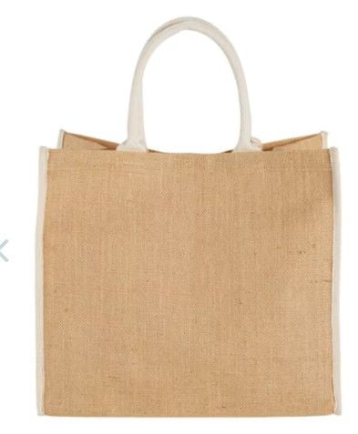 Large Jute Tote Bag 16x14