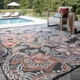 Large Jute Water Resistant Indoor Outdoor Rug 8X10 Traditional