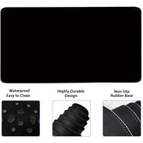 Large Keyboard Mouse Pad Set, Extended Mouse Pad Keyboard Wrist Rest Support, Memory Foam Ergonomic Easy Typing, 4Pcs (35.4×15.11 in) Desk Pad Set for Home Office Study Game - Green