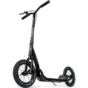Large Kick Scooter for Adults & Teens – 12" Spoked Air Tires, 300lbs, Tall Bars, Wide Deck, Kickstand – Madd Gear Metro Urban Glide 300
