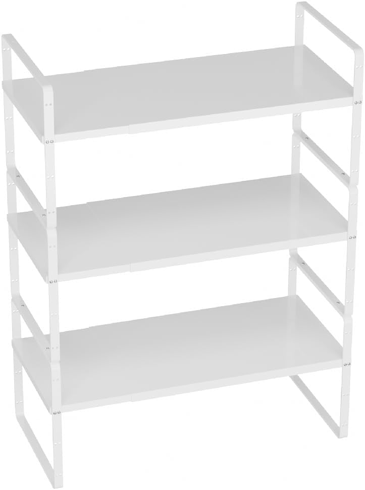 Large Kitchen Cabinet Organizer Stackable Counter Shelf Organizer large ...