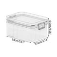 thumbnail image 1 of Large Kitchen Food Storage Container | Sealed Airtight Storage Tank for Cereals, Dry Fruits & Tea | Transparent Plastic Storage Box with Wide Mouth (1-Pack), 1 of 3