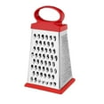 thumbnail image 1 of Large Kitchen Grater, 9in Stainless Steel Grater Tool, Four Grating Functions, Handle for Secure Grip, Dishwasher Safe, Efficient Grating for Vegetables Cheese, 1 of 9