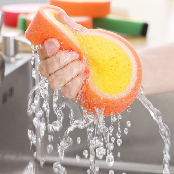 Large Kitchen Sponge for Cleaning, Extra Thick Scouring Dishcloth for Scrubbing Pots