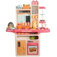 thumbnail image 1 of Large Kitchen Toy Set for Kids with Realistic Lights and Cooking Sounds Steam Play Sink Menu Board and Accessory Play Set, 1 of 9