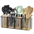 thumbnail image 1 of Large Kitchen Utensil Holder Black Metal Kitchen Cooking Utensil Organize Spatula Utensil Crock, 1 of 9