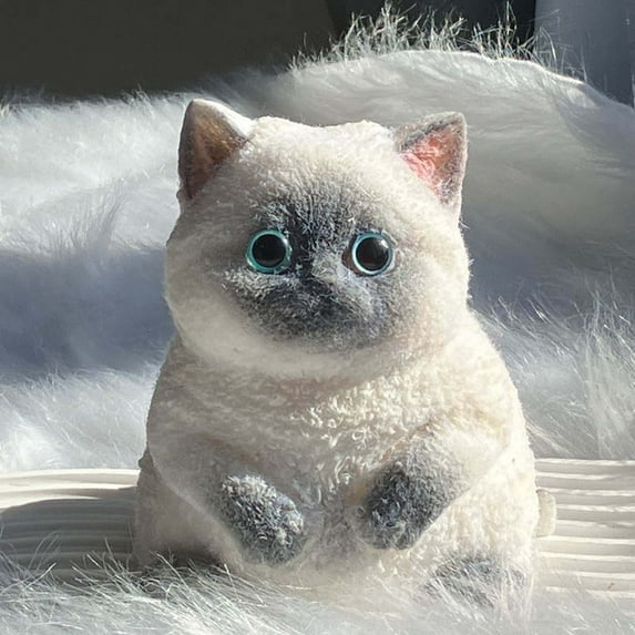 Large Kitty Soft Toys, Extra Big Super Soft Stress Relief Ball, Funny Cute Cat Toy, Christmas Party Favors, Sensory Fidget Toy for Anxiety, Decorative Plush Gift for Adults Kids