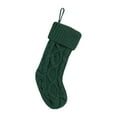 thumbnail image 1 of Large Knitted Christmas Stocking – Soft Holiday Tree Hanging Ornament & Gift Bag, Reusable Candy Sock for Decorations, Treats, or Party Favors, 1 of 5