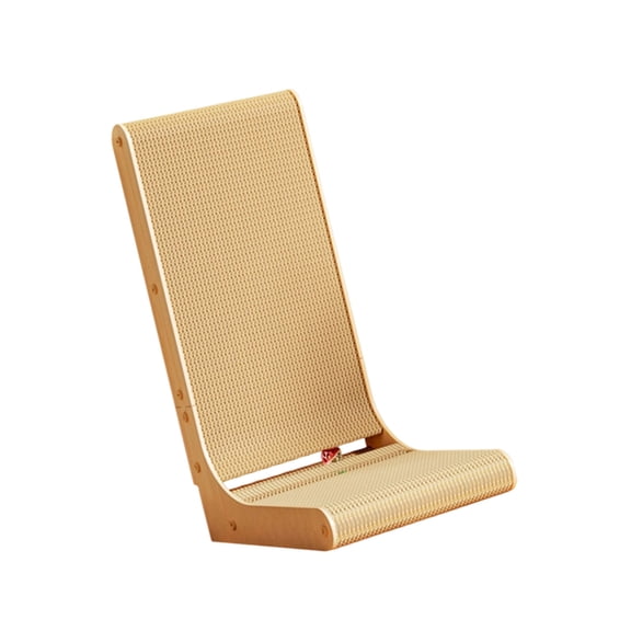 Large L Shape Scratcher With 2 Layer Track 70cm High Vertical Board For Big Cats Wall Leaning Scratching Tool