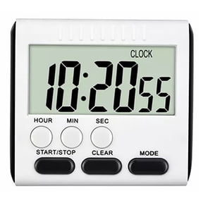 Large LCD Digital Kitchen Timer - Count Up/Down Clock Loud Alarm Magnetic