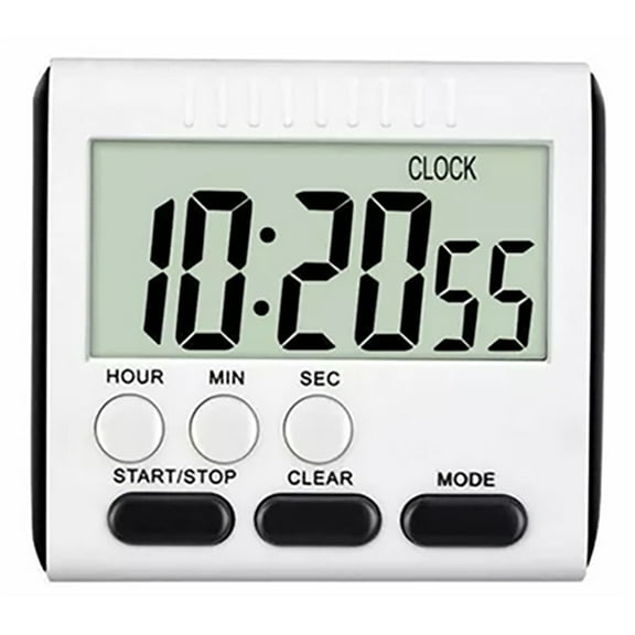 Large  LCD Digital Kitchen Timer - Count Up/Down Clock Loud Alarm Magnetic