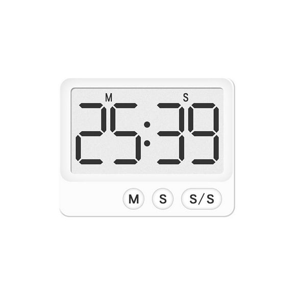 Large LCD Digital Timer, 2.48 x 1.81 Inch Magnetic Countdown Clock, Easy-Read Display for Kitchen Cooking and Labs