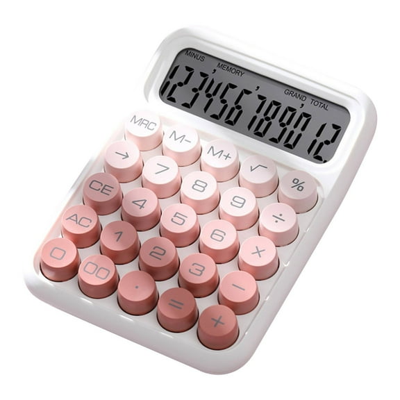 Large LCD Display Calculator, Auto Sleep Function Device 12 Digit Desktop Calculator For Office Accounting Financial Calculations