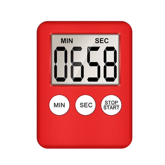 Large LCD Display Kitchen Timer Magnetic Digital Countdown Alarm Clock with Loud Sound for Cooking Baking Workouts Office 99-Minute Memory